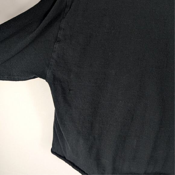 Polaroid Women’s S/M Black Cropped Long Sleeve Graphic T-Shirt Scenic Photo Tee - Picture 5 of 5